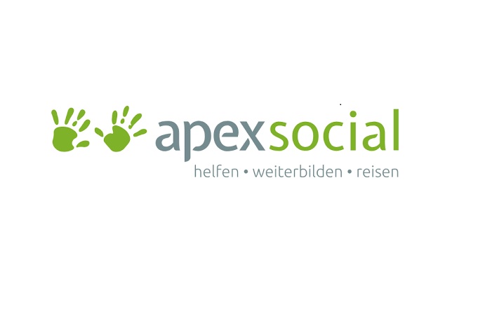 Das Logo der Firma apex social ist zu sehen.