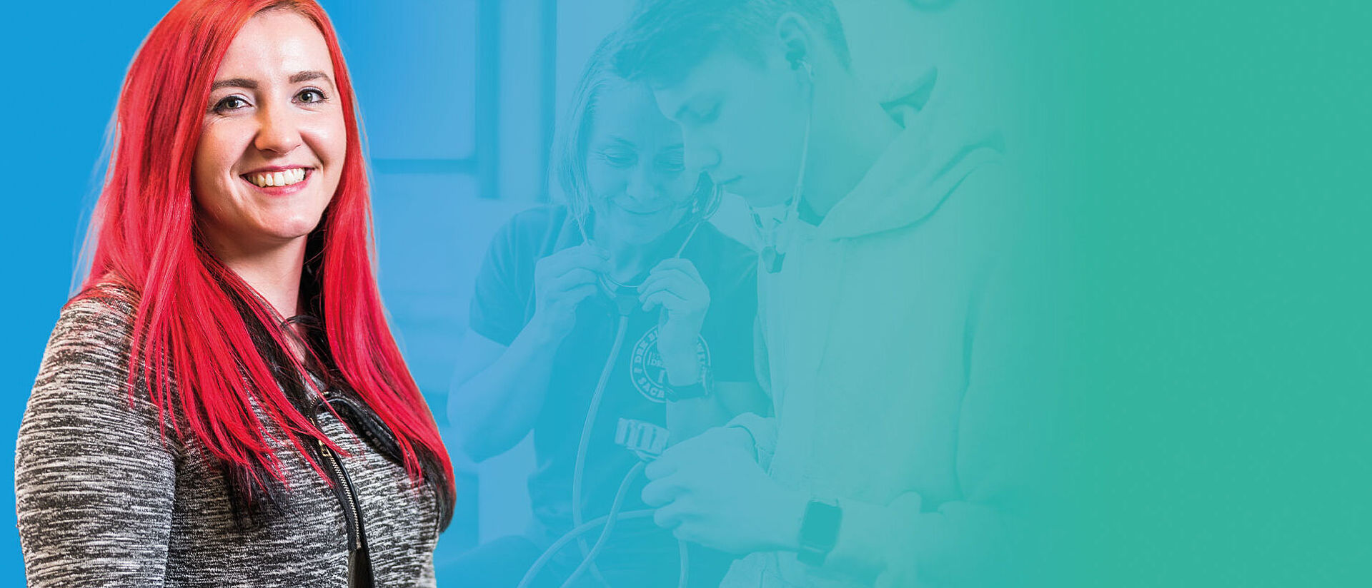 unge Frau im Pflegekontext als Headerbild zur Ausbildung Pflegefachassistenz in Sachsen